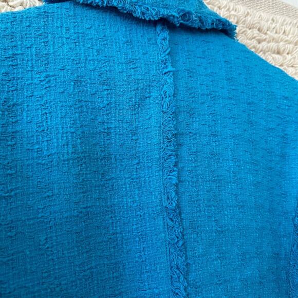 Proenza Schouler White Label Frayed Edge Cropped Jacket - Picture 10 of 11